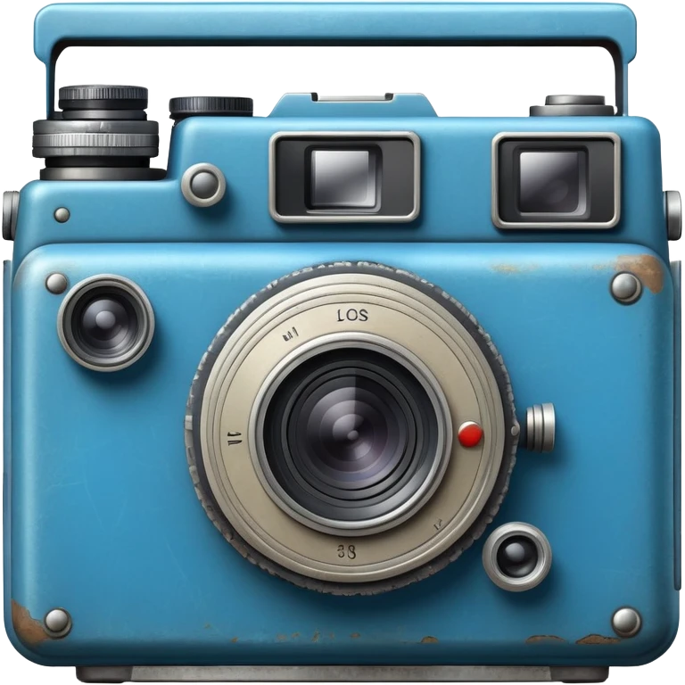 blue old camera emoji
