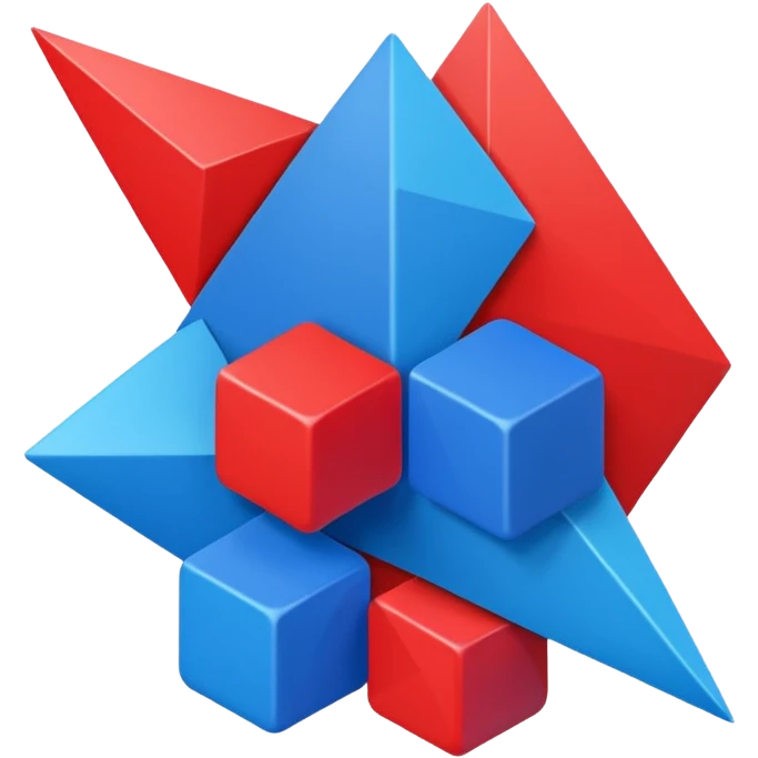 red-blue emoji