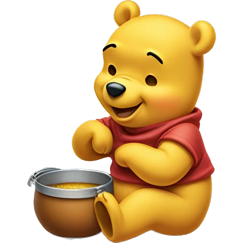 Winnie-Pooh pot de miel emoji