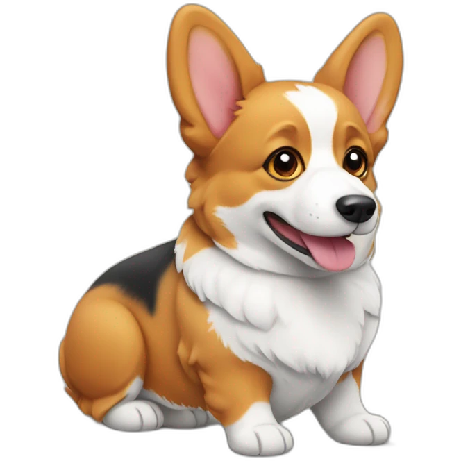 tri-colour corgi emoji