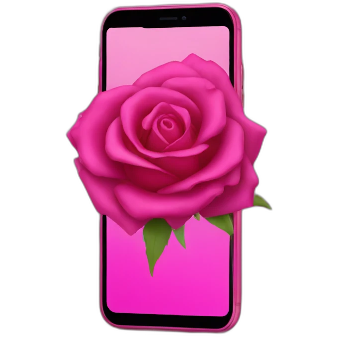 iPhone rose fuchsia emoji