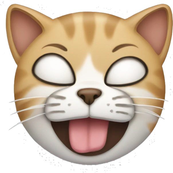 Stressed out cat emoji