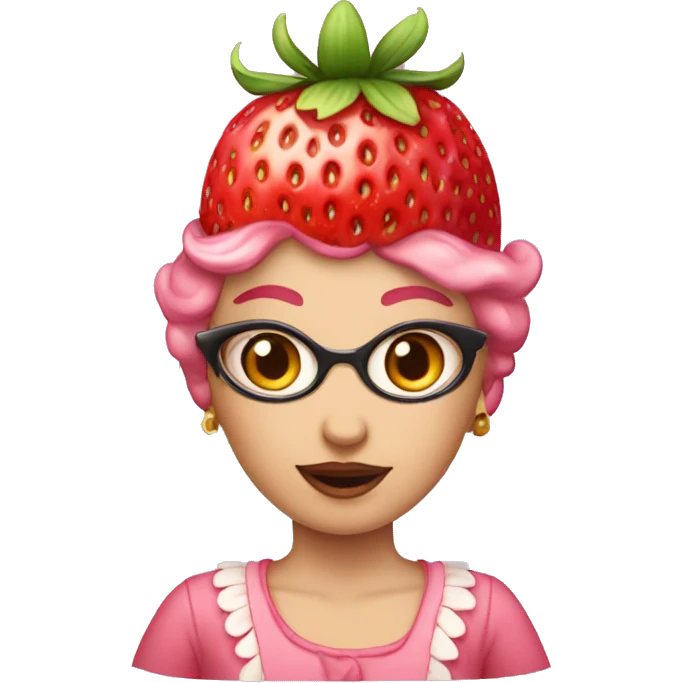 strawberry coquette emoji