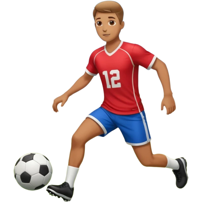 A person playing round football on the field emoji