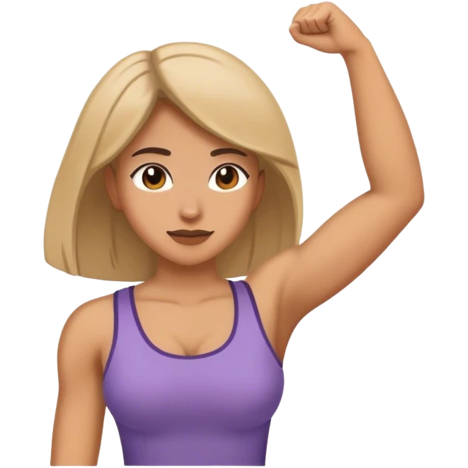shoulder raises female emoji
