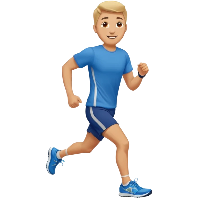 man jogging in a park emoji