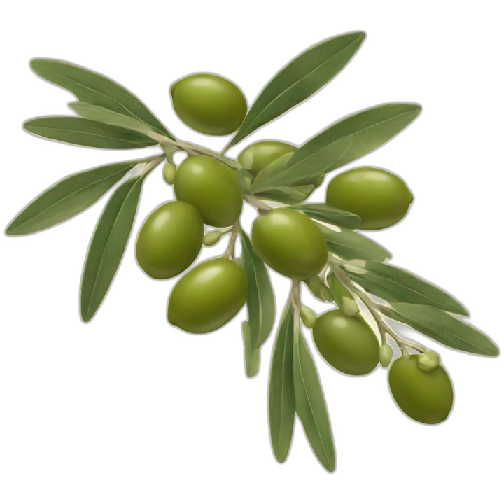 olive branch with buds emoji