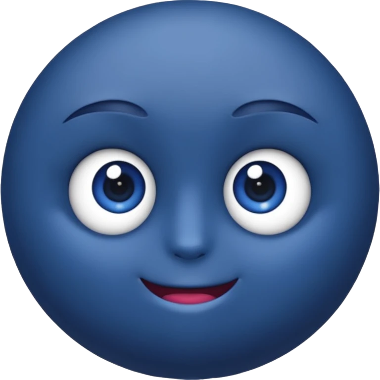 Un emoji myrtille avec des cils aux yeux emoji