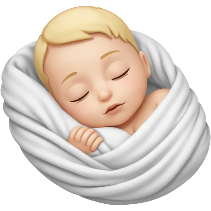 baby wrapped in blanket emoji