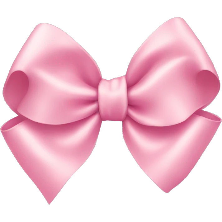 light pink ribbon bow emoji