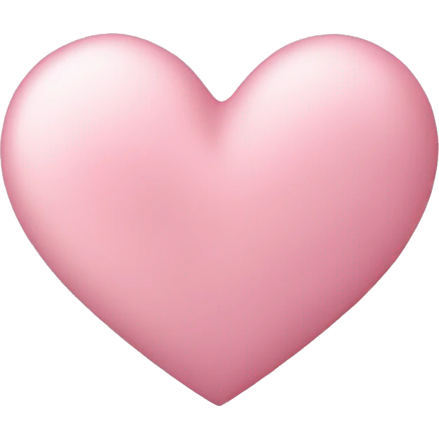 soft pink heart emoji