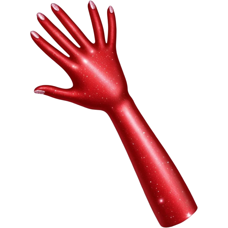 red glitter ARM emoji