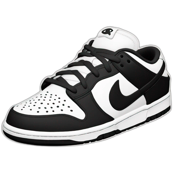 Dunk low reverse panda emoji