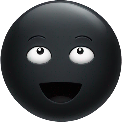 Black moon with heart eyes  emoji
