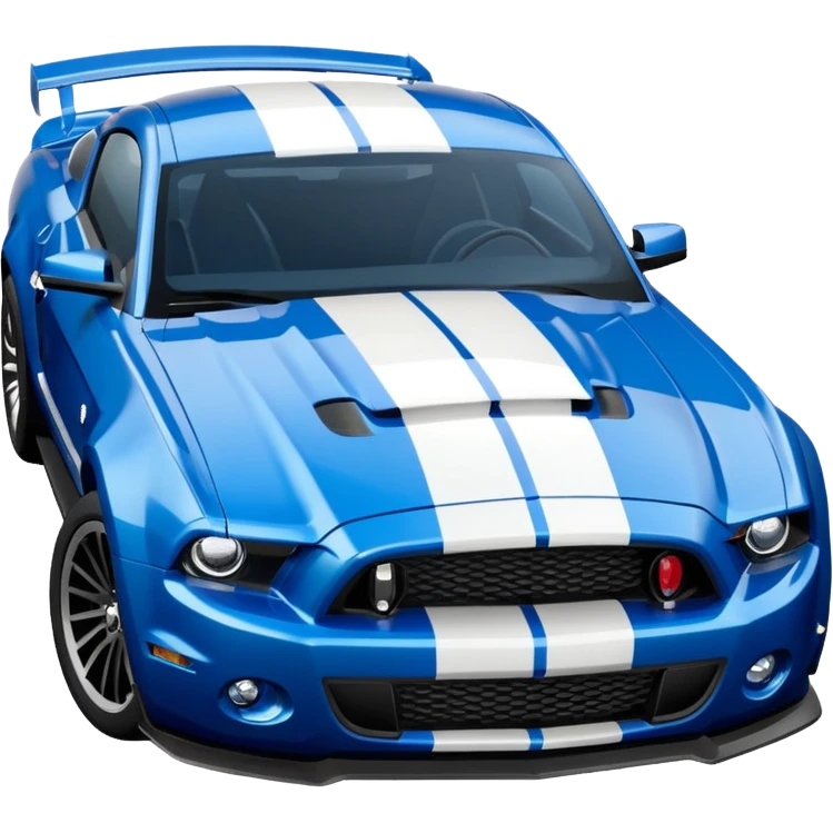 Shelby gt500 in blue emoji