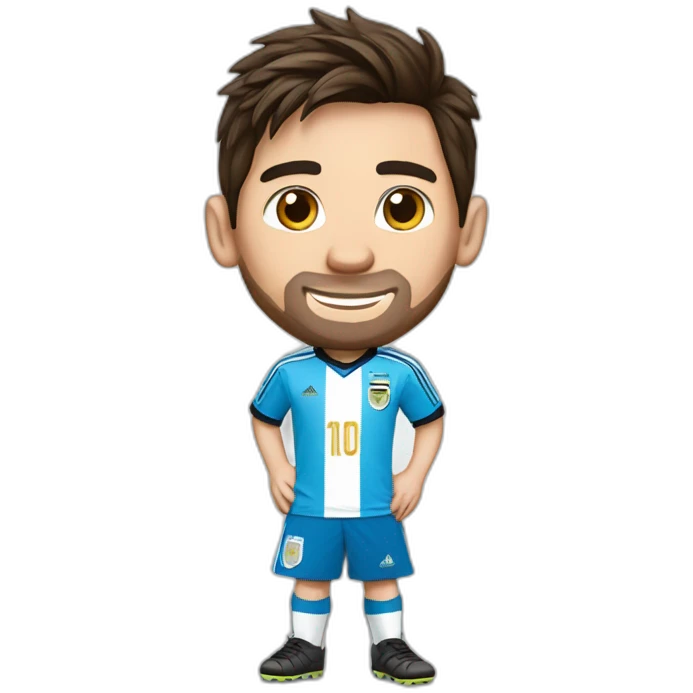 Messi with the tshirt of the national team of soccer of Guatemala  emoji