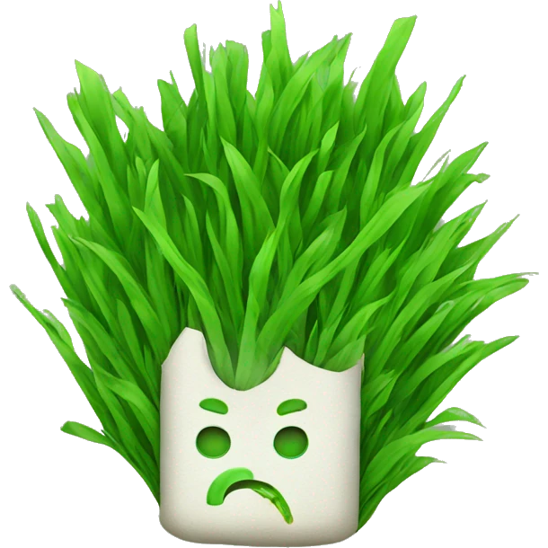 green grass smoking emoji
