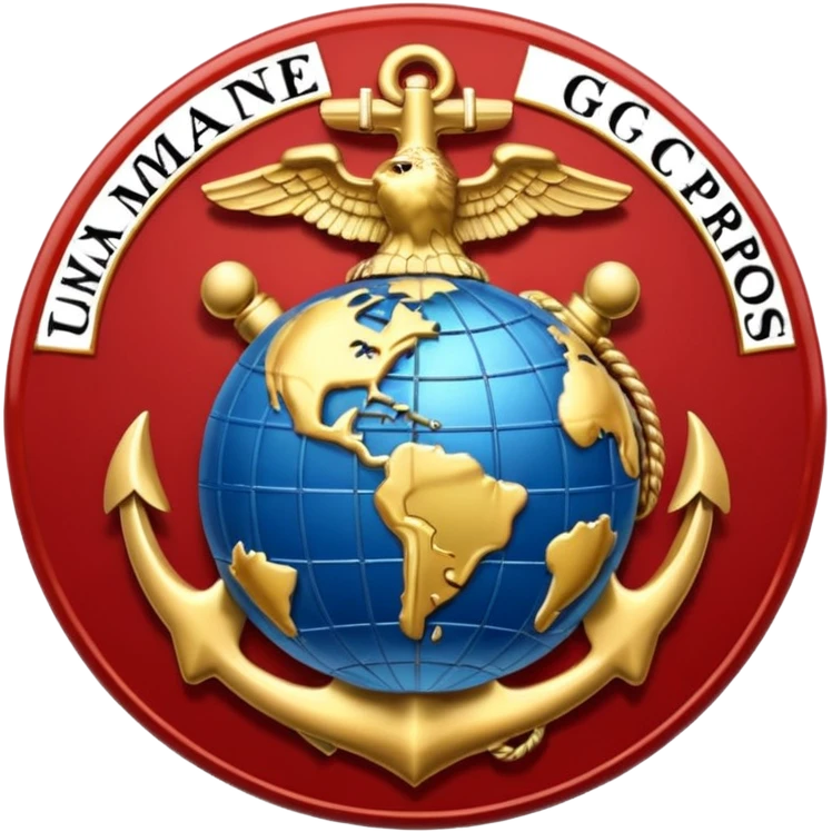 us marine eagle globe anchor emoji