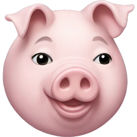 Pig wearing balenciaga emoji