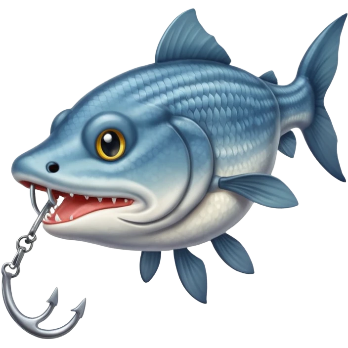 catfish biting hook emoji