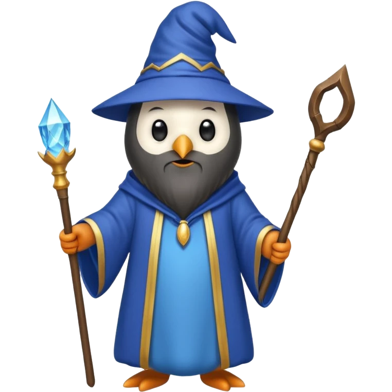 Penguin Wizard emoji