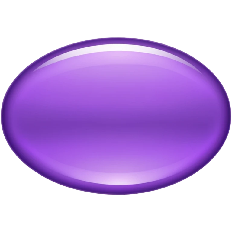 metallic purple oval shape emoji