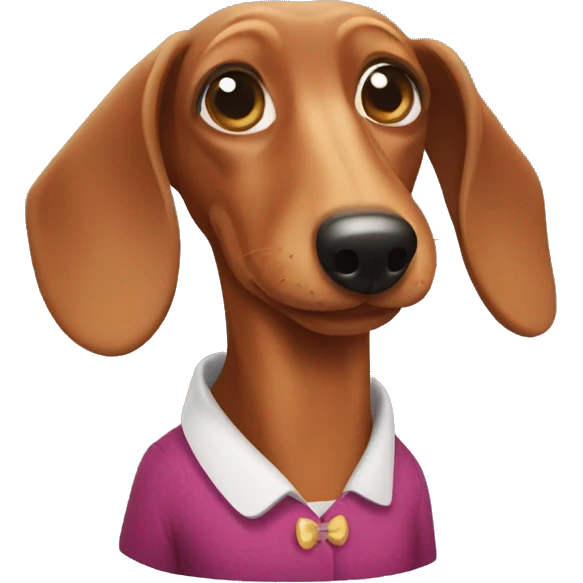 Grandma dachshund  emoji