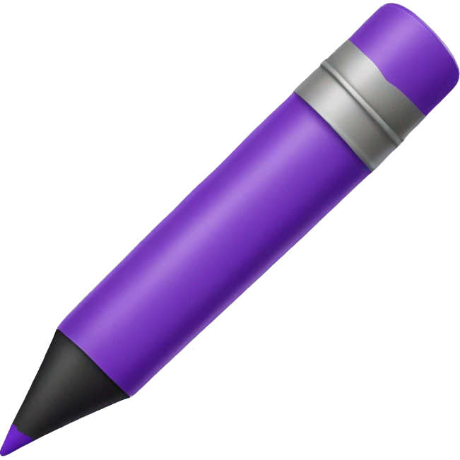 Purple crayon  emoji
