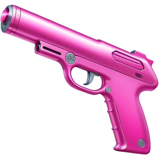 futuristic laser pink gun  emoji