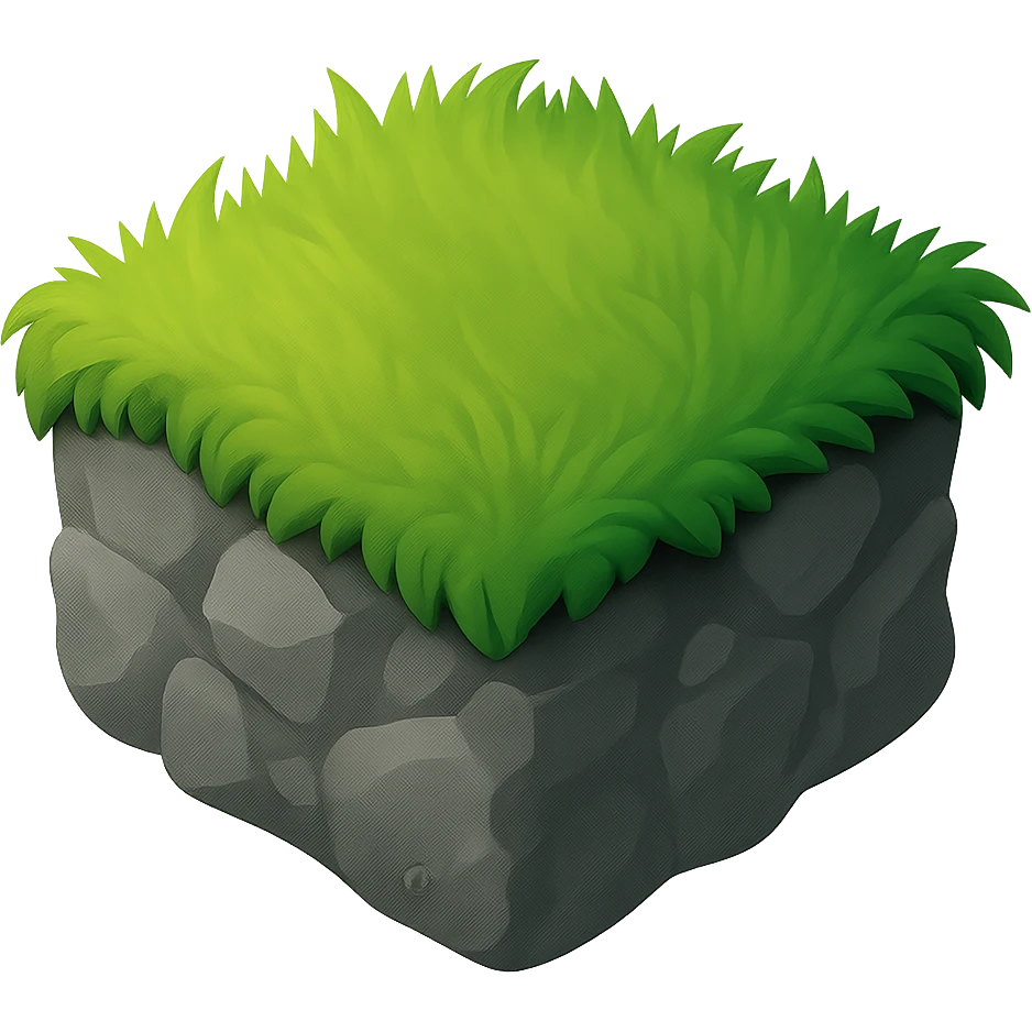 make the ground a bit greyer and make it on a transparent background emoji