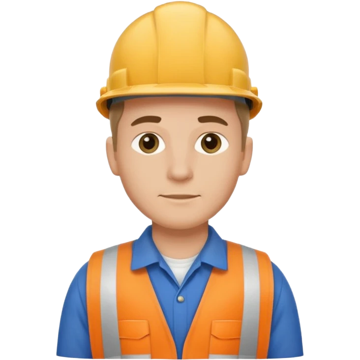 customer. 1 person only white male with shoulder normal person cloths. adult. pipeline technician emoji