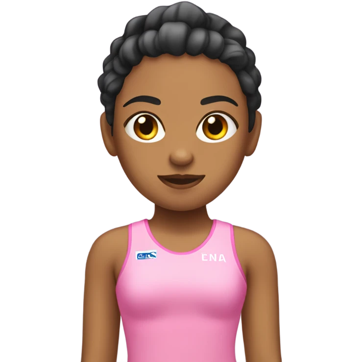 chica gimnasia rosa emoji