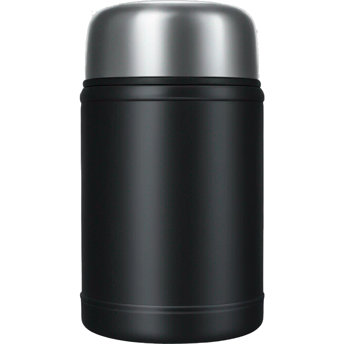 Black thermos emoji