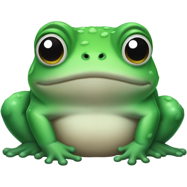 Chubby rain frog  emoji