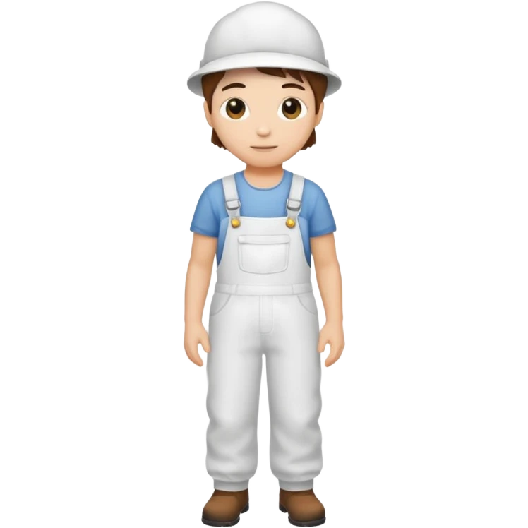 White overalls  emoji
