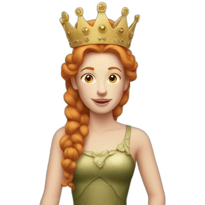 Ginger queen emoji