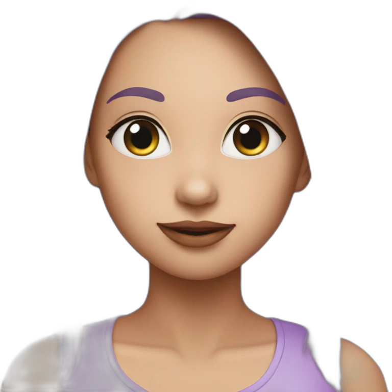 Lilac color-heart emoji