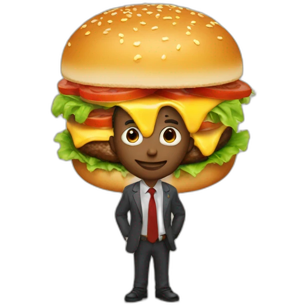 sebastian with hamburger emoji
