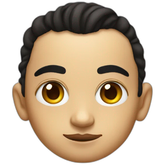 young and cute dali  emoji