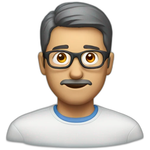 man with lens emoji