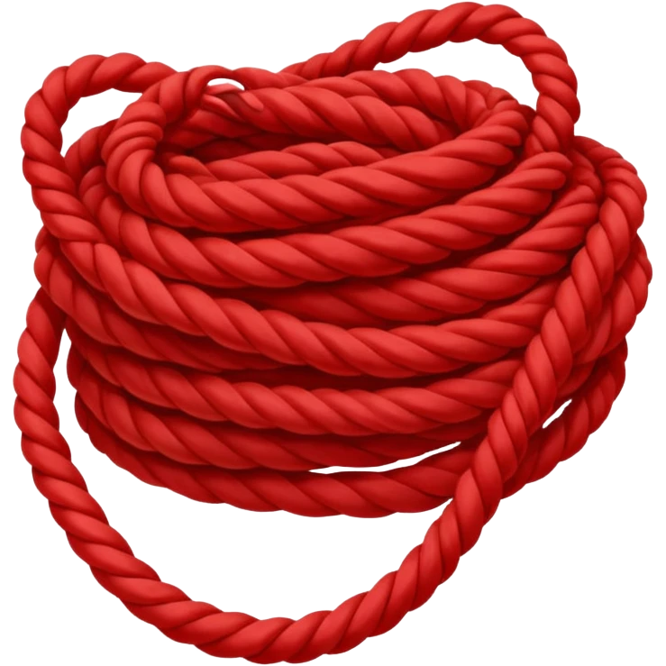 A bundle of red rope emoji