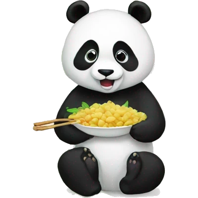 panda eating emoji