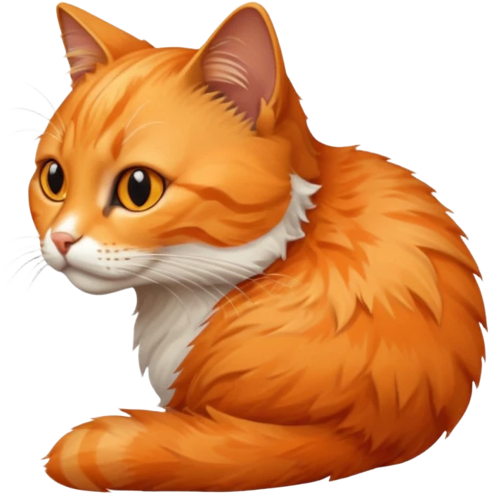 realistic cat from a side angle emoji