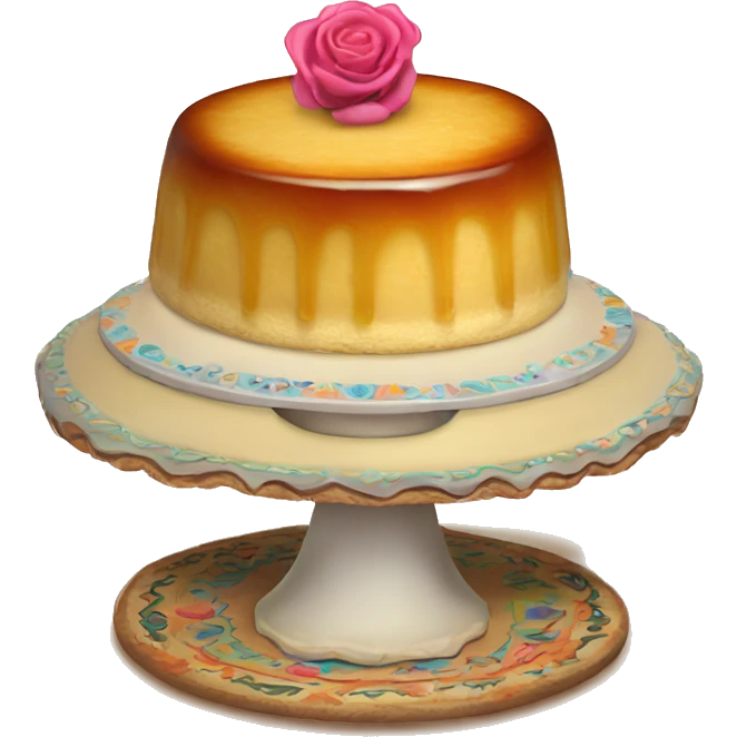 Dia de Los muertos party flan emoji