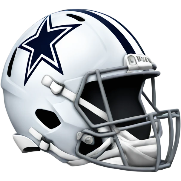 Dallas Cowboys helmet with star emoji