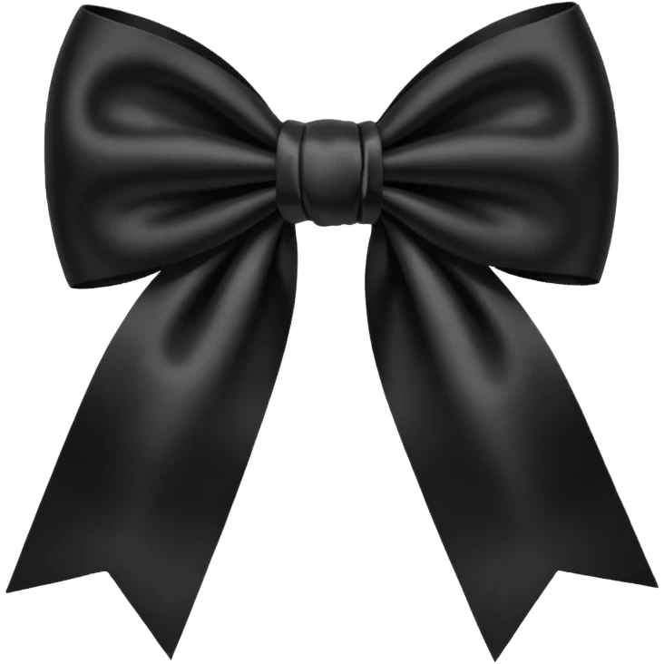 Black bow emoji
