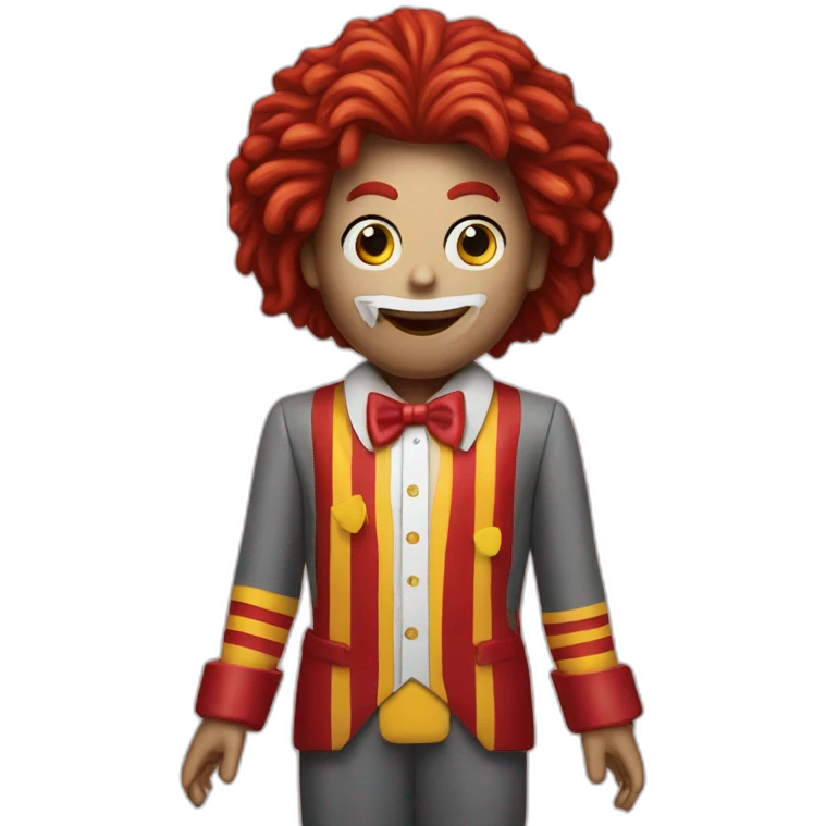 Ronald Mcdonald with sigie emoji
