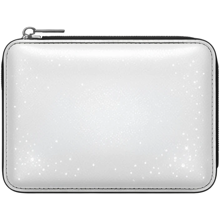 glitter white wallet emoji