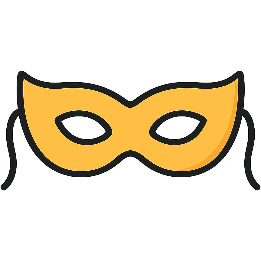 simple mask emoji