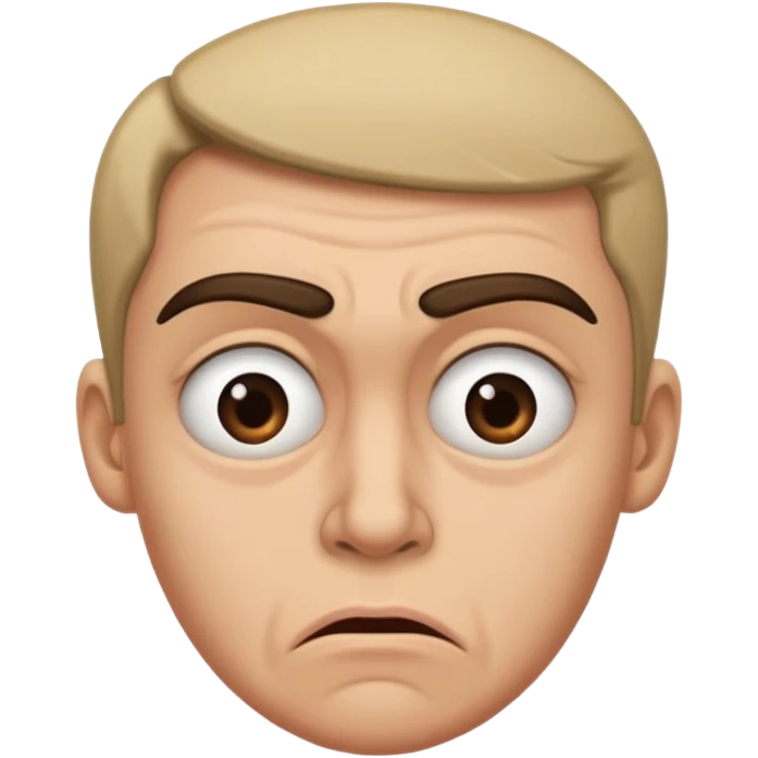 Jealous disgusted look emoji